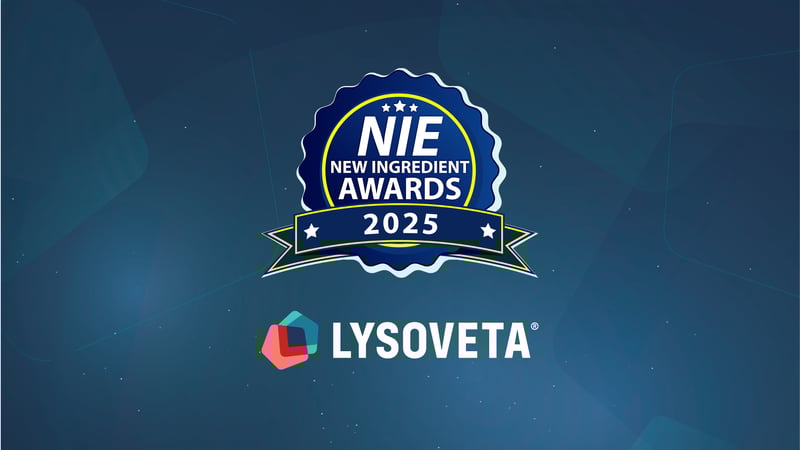 Lysoveta named a winner of the NIE New Ingredient Awards in Healthy Aging