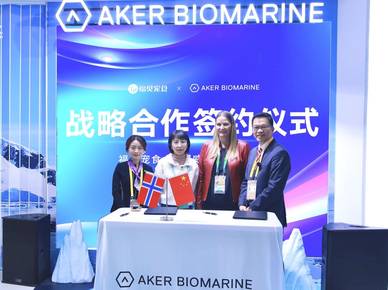 Aker BioMarine enters into partnership with leading Chinese pet food brand