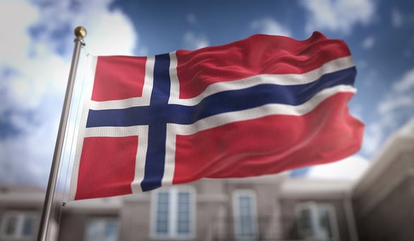 Norway 国旗　背景あり